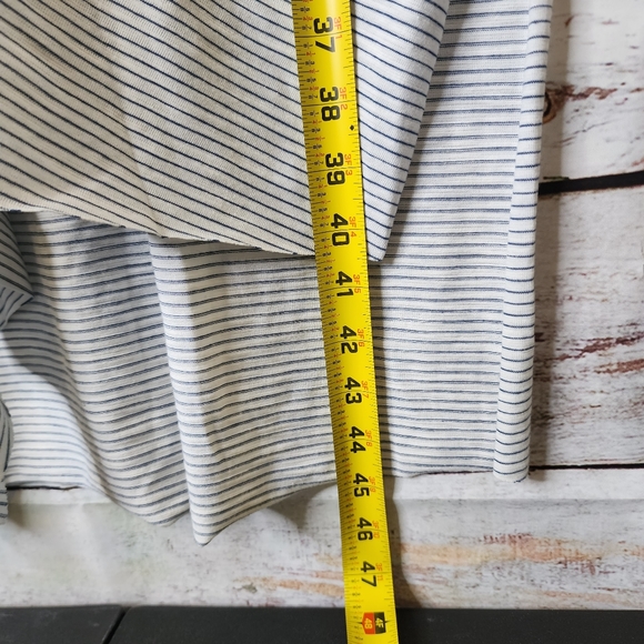 Mod Ref- Rylan Navy & White Stripe Asymmetrical T Shirt Dress...size Sma… - Picture 8 of 9